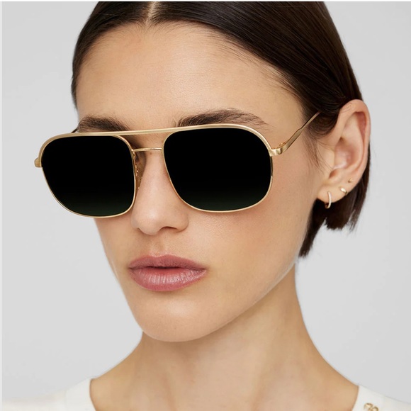 Anine Bing Highland Sunglasses in silver - Picture 5 of 9